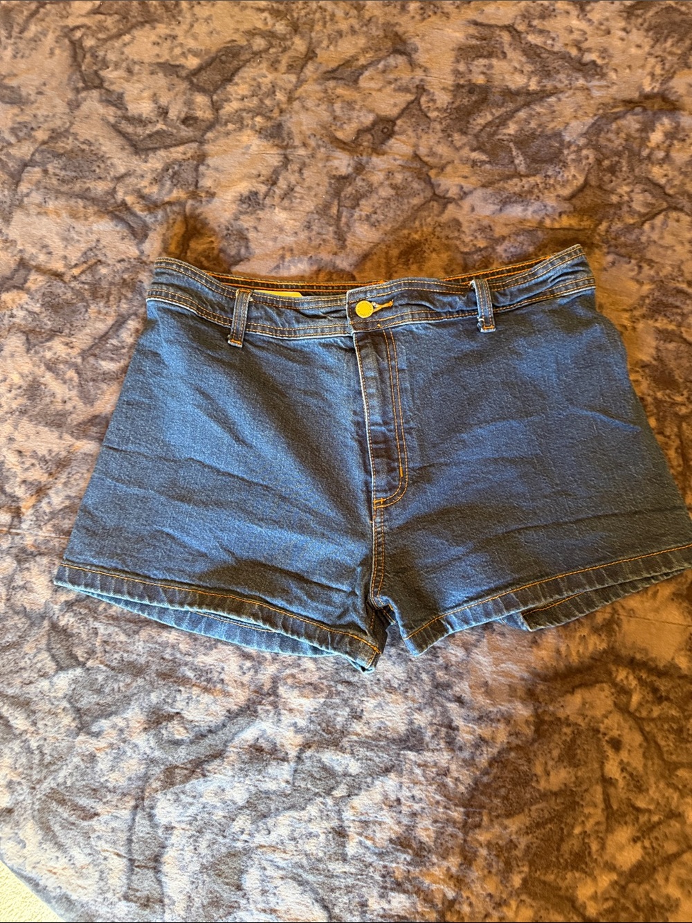 Universal Thread Dark Blue High-Rise Denim Shorts